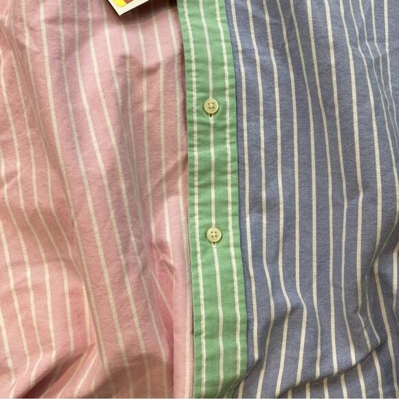 Polo Ralph Lauren Oxford Stripe Fun Shirt Multicolor 3XB - Picture 4 of 6